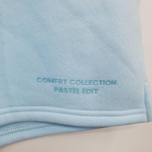 Comfrt Pastel Shorts Women Size Medium NWT Hi Waist Limited Edition Baby Blue - Picture 3 of 11